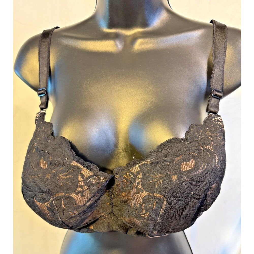 Torrid Black Lace Underwire Whimsygoth Bra Women's 40DDD 40F Goth Dark Fairy